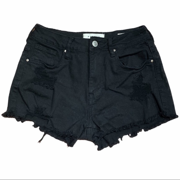 PacSun Pants - Pacsun Black High Rise Distroyed Jean Short